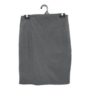 Banana Republic Mini Skirt Wool Pockets Classic Mad Men Back Slit Size 6